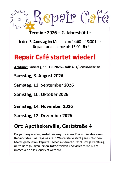2026-Repair_Cafe_Termine.jpg 2026-Repair_Cafe_Termine.jpg © Stadt Westerstede