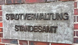 Schild Standesamt
