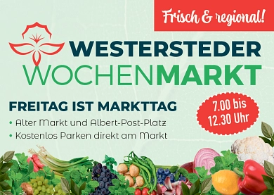 Westersteder Wochenmarkt&nbsp;&copy;&nbsp;Stadt Westerstede